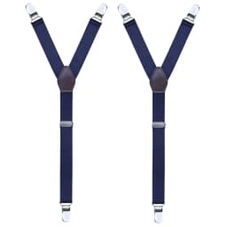 1 Pair Men's Shirt Holders Stays Y-Shaped Adjustable Elastic Leg Suspenders Straps Non-slip 3 Metal Clips Sock Garter Clamps