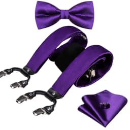 Fashion Paisley Green Silk Men Suspender Bowtie Handkerchief Cufflinks Set Y-Shape 6 Clips Party Wedding Business Barry.Wang