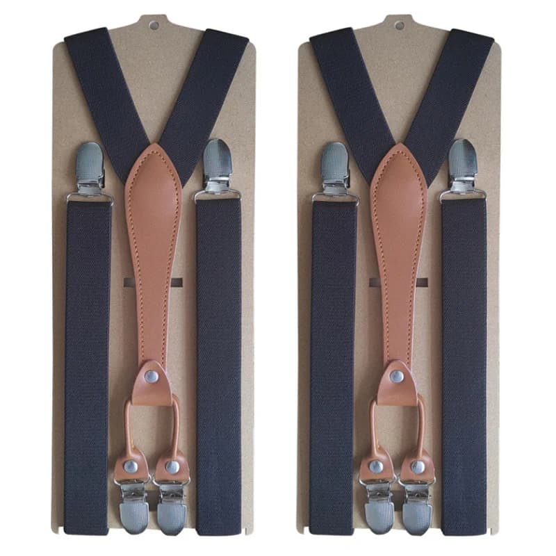 4Clips Men's Suspenders Men Braces Supports Tirantes for Women Elastic Adjustable Pants Straps Clothing 2.5*115cm