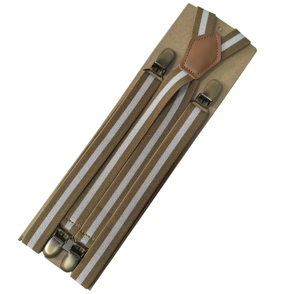 Fashion Suspenders 4Clips Man's Braces Adjustable Elasticity Suspensorio Bretelles Hommes Y-Back Ligas Tirantes 2.5*120cm