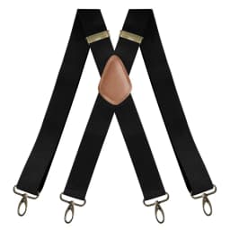 Vintage Suspenders for Men Heavy Duty Big Tall 3.5cm X-Shape 4 Snap Hooks Adjustable Elastic Trouser Braces Wedding Party