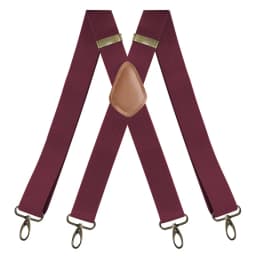 Vintage Suspenders for Men Heavy Duty Big Tall 3.5cm X-Shape 4 Snap Hooks Adjustable Elastic Trouser Braces Wedding Party