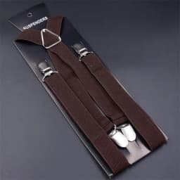 Suspenders Men Adjustable Elastic X Back Pants Women Suspender for Trousers 2.5CM Width 4 Clips Adjustable Elastic Back Braces