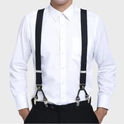 Fashion Suspenders for Men Heavy Duty Big Tall Y-back 6 Metal Clips Adjustable Elastic Trouser Braces Fathers Day Gifts for Dad