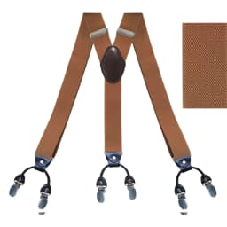 Fashion Suspenders for Men Heavy Duty Big Tall Y-back 6 Metal Clips Adjustable Elastic Trouser Braces Fathers Day Gifts for Dad