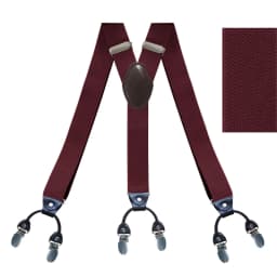 Fashion Suspenders for Men Heavy Duty Big Tall Y-back 6 Metal Clips Adjustable Elastic Trouser Braces Fathers Day Gifts for Dad
