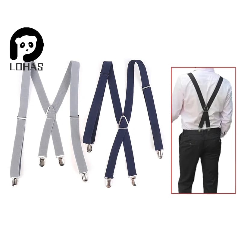 1PC Elastic Adjustable Suspenders For Adults And Kids Men Women Braces Suspender Set For Children Boys Girls Wedding Accessories
