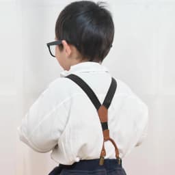 Boys Suspenders and Bow Tie Set Kids Fashion Suspenders and Pre-Tied Bow Tie Adjustable Elastic Kids Wedding Party Picture Day