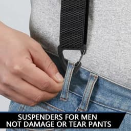 /Vly/Hidden Suspenders For Men Heavy Duty Work Under Clothes Y Back Design Durable Tactical
