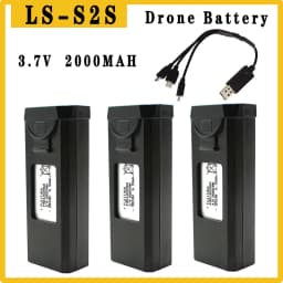 Original S2S Drones Battery 3.7V 2000mAh RC Qudcopter Battery Spare Part Battery For S2S Mini Drone Battery With Charger