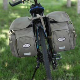 Bicycle Bag 50L Nylon Bike Bag Rear Rack Trunk Bike Luggage Back Seat Pannier Reflective Cycling Storage Bag Bicycle Accessories