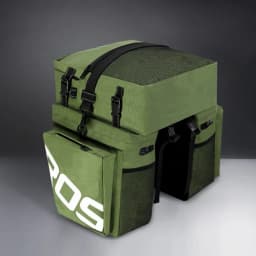 Bicycle Bag 50L Nylon Bike Bag Rear Rack Trunk Bike Luggage Back Seat Pannier Reflective Cycling Storage Bag Bicycle Accessories