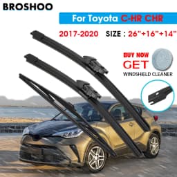 BROSHOO Car Wiper Blade Front Rear Wiper Blades Set For Toyota C-HR CHR 2017 2018 2019 2020 Front Rear Window 26"+16"+14"