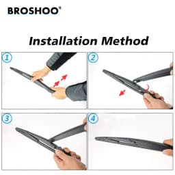 BROSHOO Car Wiper Blade Front Rear Wiper Blades Set For Toyota C-HR CHR 2017 2018 2019 2020 Front Rear Window 26"+16"+14"