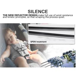 BROSHOO Car Wiper Blade Front Rear Wiper Blades Set For Toyota C-HR CHR 2017 2018 2019 2020 Front Rear Window 26"+16"+14"
