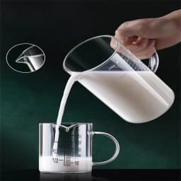 250/350/500/1000ml Glass Measuring Cup With Handle 1pc High Borosilicate Glass Milk Coffe Measuring Mug Heat-resistant Cup