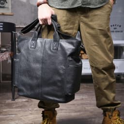 Genuine Leather Men's Brifecase 15 Inch Laptop Bags Simple Cowhide HandBag Vegetable-tanned Leather Fashion Casual Style