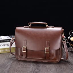GUMST Men's Briefcase Handbag Crazy Horse Pu Leather Messenger Travel Bag Business Men Tote Bags Man Casual Crossbody Briefcases