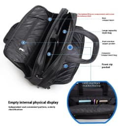 Large Capacity Briefcase Bag Men Business Bags 14 15.6 inch 17 inch 19 Laptop Bag Shoulder Bags Canvas Handbags Messenger Bag