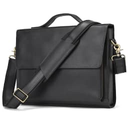 Luufan Genuine Leather Men's Briefcase Bag Fit 14" Laptop Business Handbags Daily Working Tote Cow Leather Male Computer bags