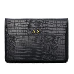 Unisex Custom Letter Envelope Leather Laptop Sleeve for MacBook Air 13 Retina 13.3 14 15 Free Personalization Macbook Case Pouch