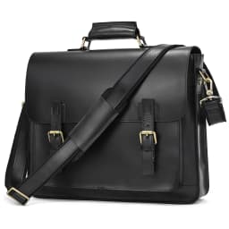 Newsbirds Large Capacity Men's Leather Bag Real Cowskin Men Briefcase Bag Laptop Business Bag For 15.6 Inch PC Computer Bag Male