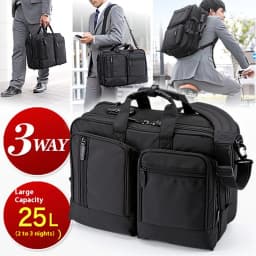 Large Capacitor Bag with Password 3WAY Handheld Double Shoulder Bapa Waterproof Business Nylon Notebook Bag