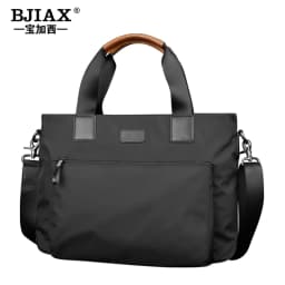 BJIAX New Men Bag Horizontal Business Casual Handbag Nylon Oxford Cloth Canvas Bag Crossbody Bag Briefcase