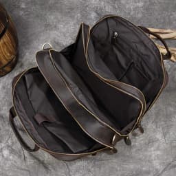 17.3 Inch Laptop Briefcase Genuien Leather Laptop Bag Business Travel Tote Bags Handbags For Men Male Large Brief Case Bag Retro