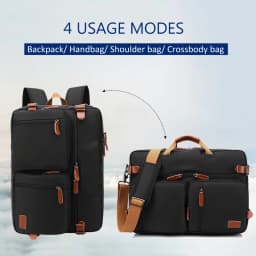 17 Inch Convertible Briefcase Men Business Handbag Messenger Bag Casual Laptop Multifunctional Travel Bags For Male Big XA161ZC