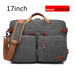 17 Inch Convertible Briefcase Men Business Handbag Messenger Bag Casual Laptop Multifunctional Travel Bags For Male Big XA161ZC