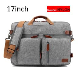 17 Inch Convertible Briefcase Men Business Handbag Messenger Bag Casual Laptop Multifunctional Travel Bags For Male Big XA161ZC