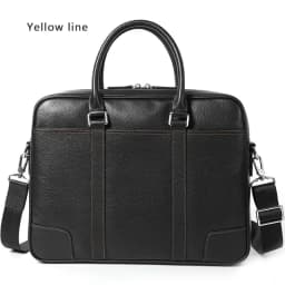 Famous Brand Man Briefcase Genuine Leather Men Bag Fashion Male Shoulder Laptop Bag Handbag Business Cow Leather Men's Briefcase
