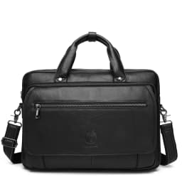 SCHLATUM Genuine Leather Briefcases Hard For Men 16 Inch Office Bussiness Computer Bag Luxury Vintage Handbags