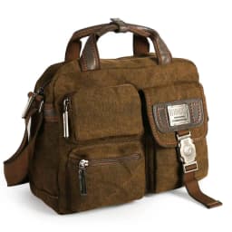 Ruil Multifunction Men Retro Classic Briefcase Briefcase Canvas Vintage Wear Resistant Bags Leisure Toolkit Package