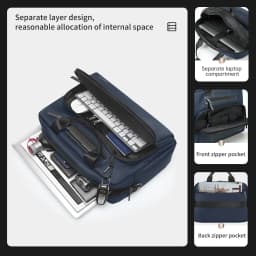 Tigernu Briefcase Bags Men Laptop Bag Handbag 12-14inch Casual Vintage Briefcase Laptop Handbag Bags For Business Connect Series