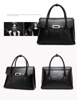 2025 New Genuine Leather Briefcase Women Handbags Large Capacity Ladies Fashion Cowhide Shoulder Messenger Bags Portable