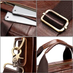 WESTAL Leather Bag Men Laptop Bag Men's Bags Genuine Leather Computer Briefcase Bag for Document A4 Portfolio Men Briefcase 8523