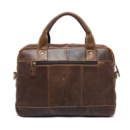 WESTAL Men's Bag Genuine Leather Men's Briefcases Laptop Bag Leather Totes for Document Office Bags for Men Messenger Bags 8002