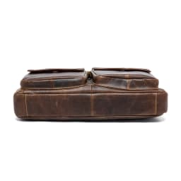 WESTAL Men's Bag Genuine Leather Men's Briefcases Laptop Bag Leather Totes for Document Office Bags for Men Messenger Bags 8002