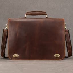 Luxury Fashion 100% Genuine Leather Men Briefcase Cow Leather Laptop Bag Vintage Shoulder Bag Real Cowhide Computer Bag 15.6"