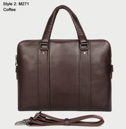 Luxury Genuine Leather Briefcase Men Leather Business Bag 15.6" Laptop Bag 14 Male Office Bag Document File Case Shoulder Bag
