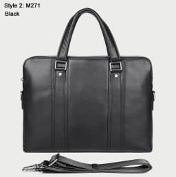 Luxury Genuine Leather Briefcase Men Leather Business Bag 15.6" Laptop Bag 14 Male Office Bag Document File Case Shoulder Bag
