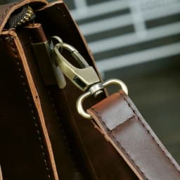 GUMST Retro Men's Briefcase Crazy Horse Leather Laptop Handbag Business Men Messenger Bags Leather Laptop Bag