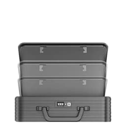 16 Inch Aluminum-Magnesium Alloy Metal Carry Case Lightweight Durable Multi-Purpose Travel Business Outdoor Storage Briefcase