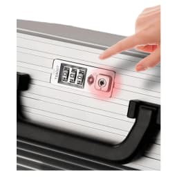 16 Inch Aluminum-Magnesium Alloy Metal Carry Case Lightweight Durable Multi-Purpose Travel Business Outdoor Storage Briefcase