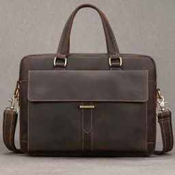 Genuine Leather Briefcase For Men Male Cowskin Laptop Business Handbag Vintage Style Crazy horse leather Shoulder Crossbody Bag