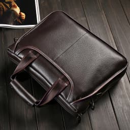 Brand Man Bag Genuine Leather Briefcase Men Business Handbag Messenger Bags Male Vintage Men's Shoulder Bag Large Capacity