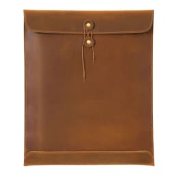 OEM ODM Vintage Crazy Horse Leather A4 Portfolio Bag Size Real Cowhide Leather Padfolio Bag Leather File Storage Bag File Pocket