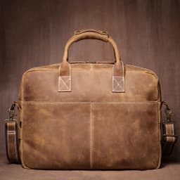 LUOKIR Vintage Crazy Horse Cowhide Handbag Men Leather Lawyer Briefcase Weekend Business Travel Computer Bag For 16 Inch Laptop